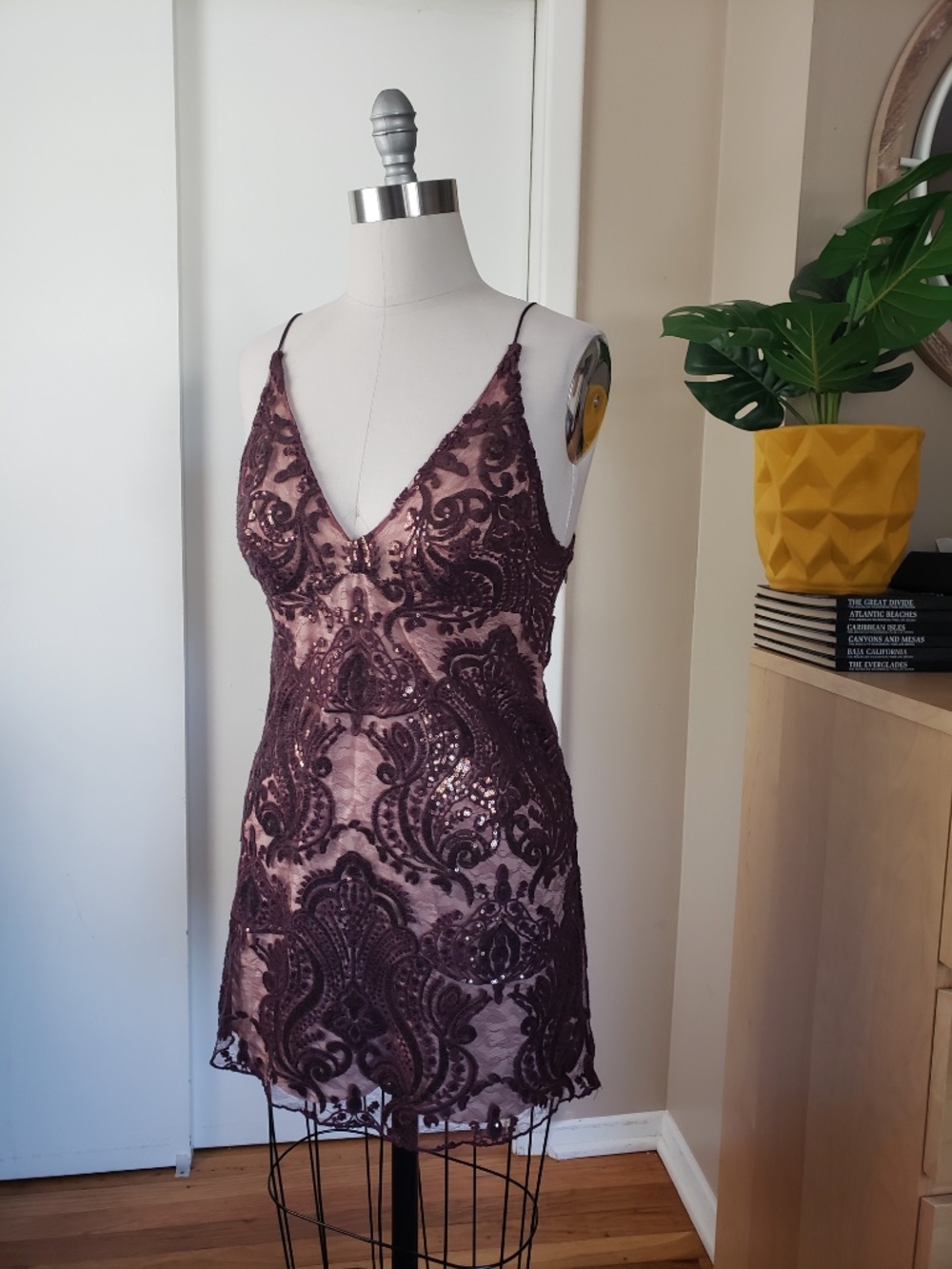 Free People Textured Jacquard Mini Dress